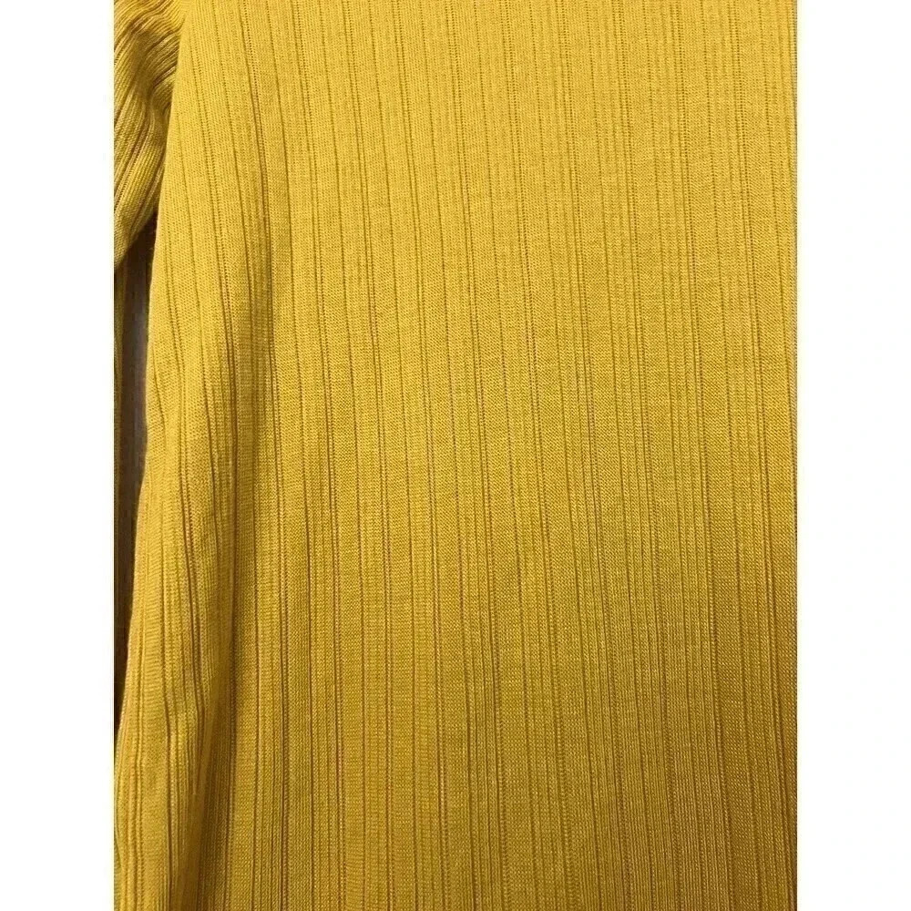 J Crew Turtleneck Long Sleeve Top Womens Size S Yellow Blouse NWT - Picture 3 of 9